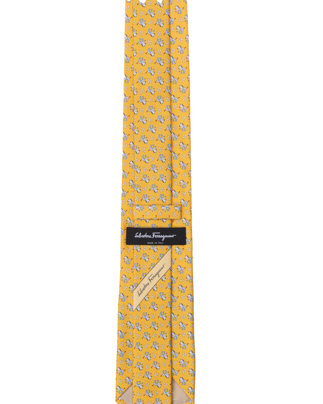 shop SALVATORE FERRAGAMO  Cravatta: Salvatore Ferragamo cravatta in jacquard di seta.
Decorata da un pattern di mini zebre.
Fondo a 7 cm.
Composizione: 100% seta.
Made in Italy.. 350482 4 OLIVIA-007 749578 number 6455544